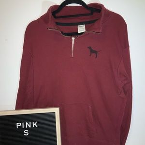 PINK Victoria’s Secret Quarter Zip Sweatshirt